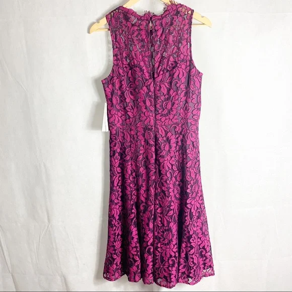 Eliza J fit and flare lace sleeveless dress Size 10 - Picture 5 of 13